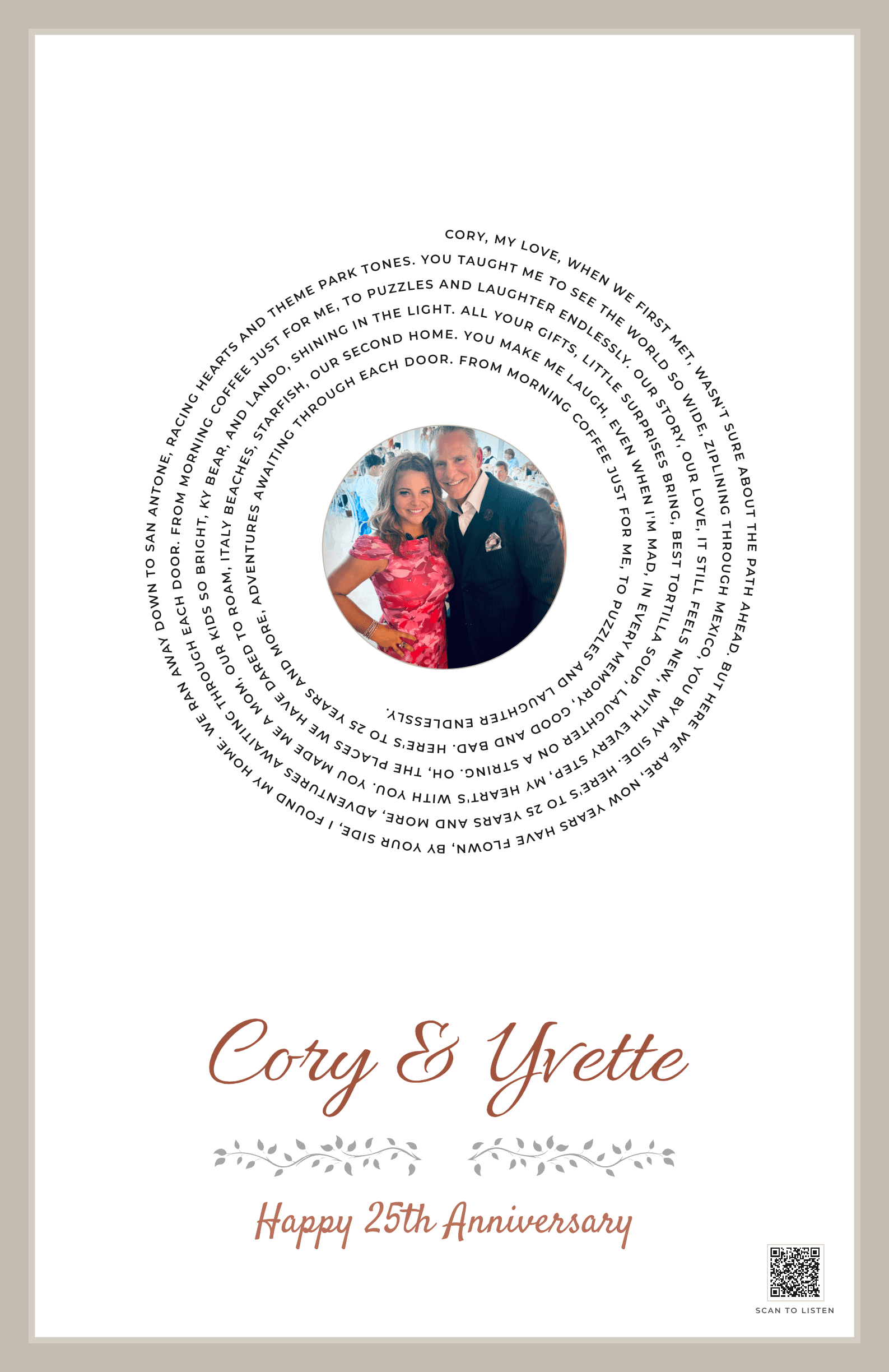 Our 25-Year Adventure, Together